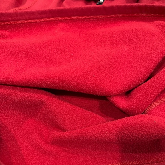 The North Face Red 1/4 Zip Ultrawick Embroidered Jacket - Picture 8 of 10